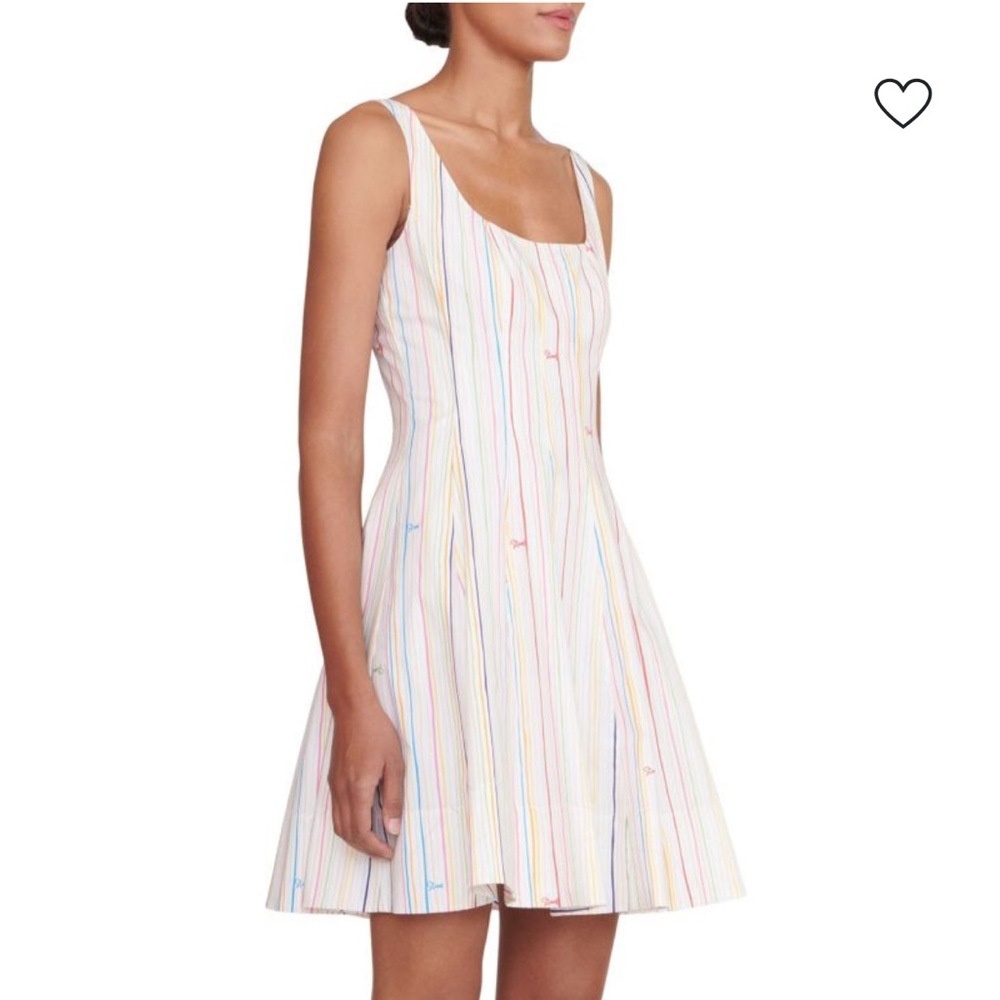 STAUD MINI WELLS DRESS | MULTI STRIPE - Picture 3 of 3